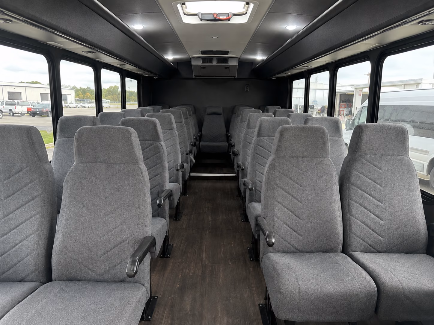 redmond 18 passenger minibus inside