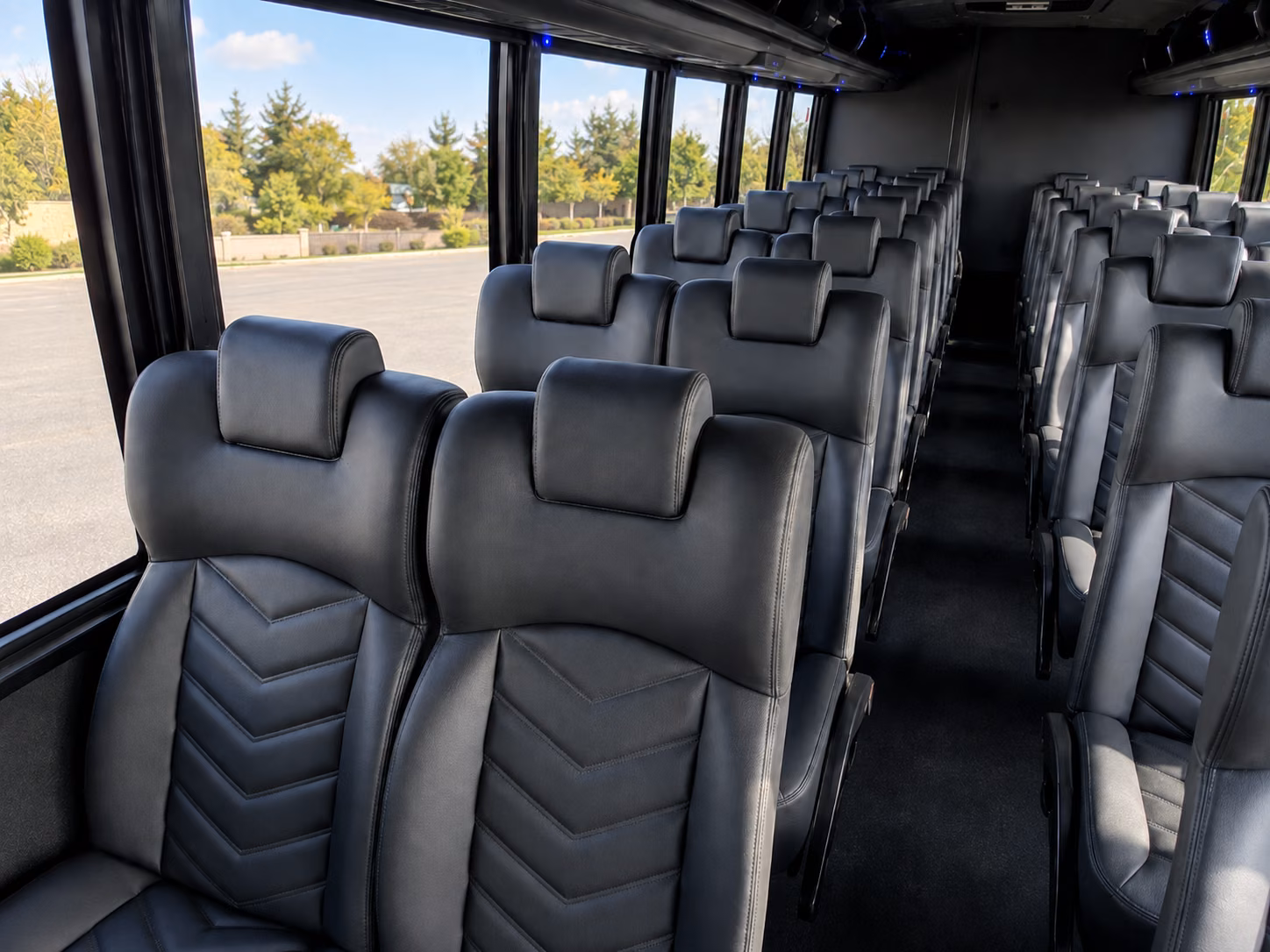 redmond 18 passenger minibus interior