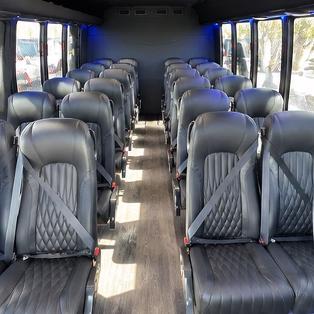 redmond 25 passenger minibus interior