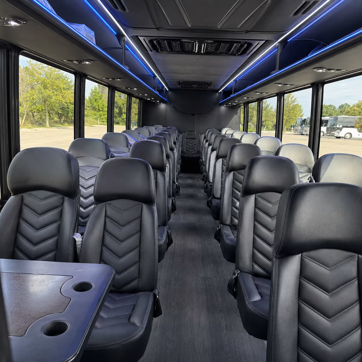 redmond 28 passenger minibus interior
