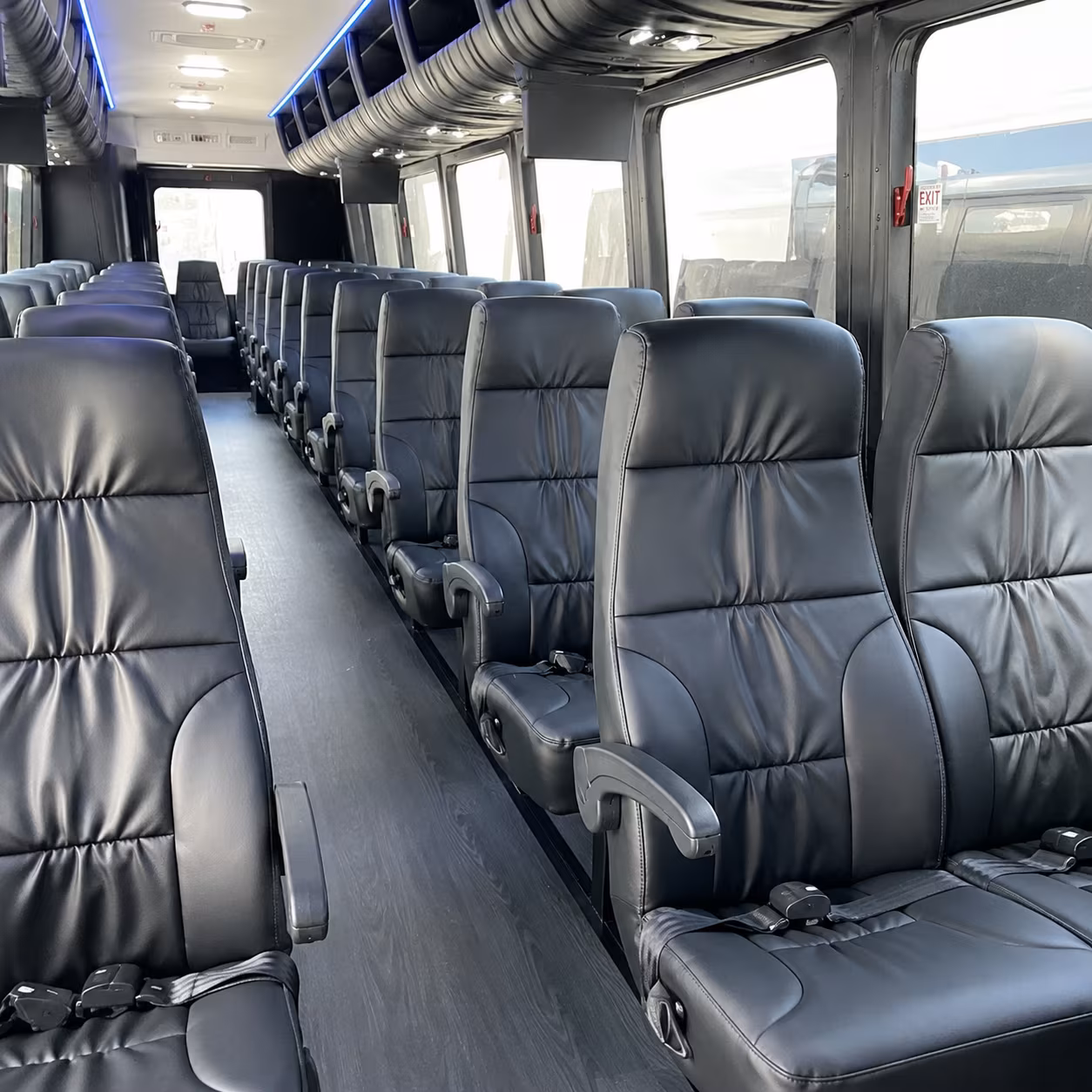 redmond 35 passenger minibus inside