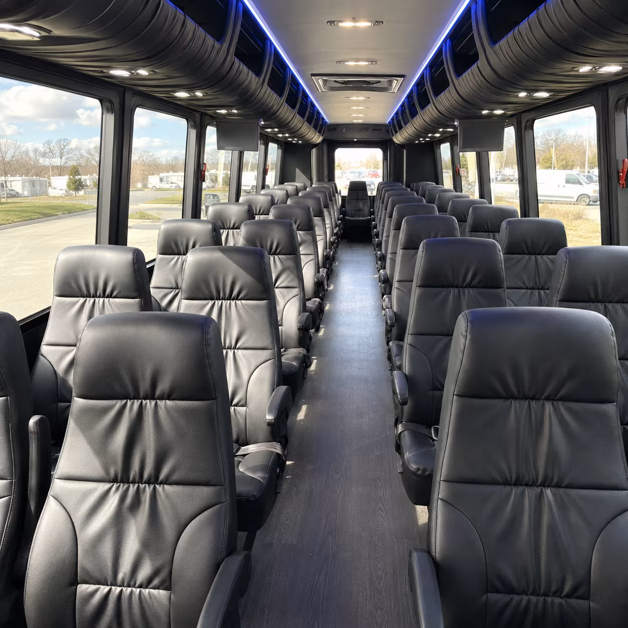 redmond 35 passenger minibus interior