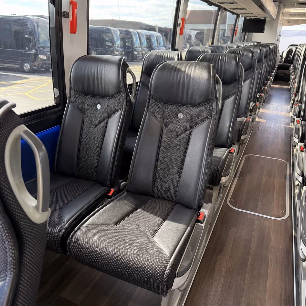 redmond 40 passenger charter bus interior