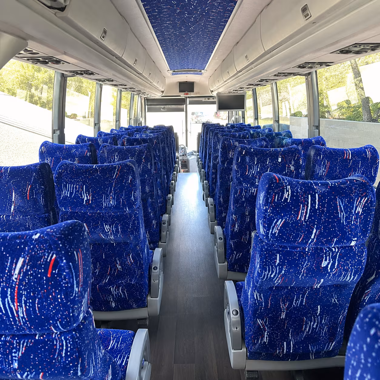 redmond 50 passenger charter bus interior