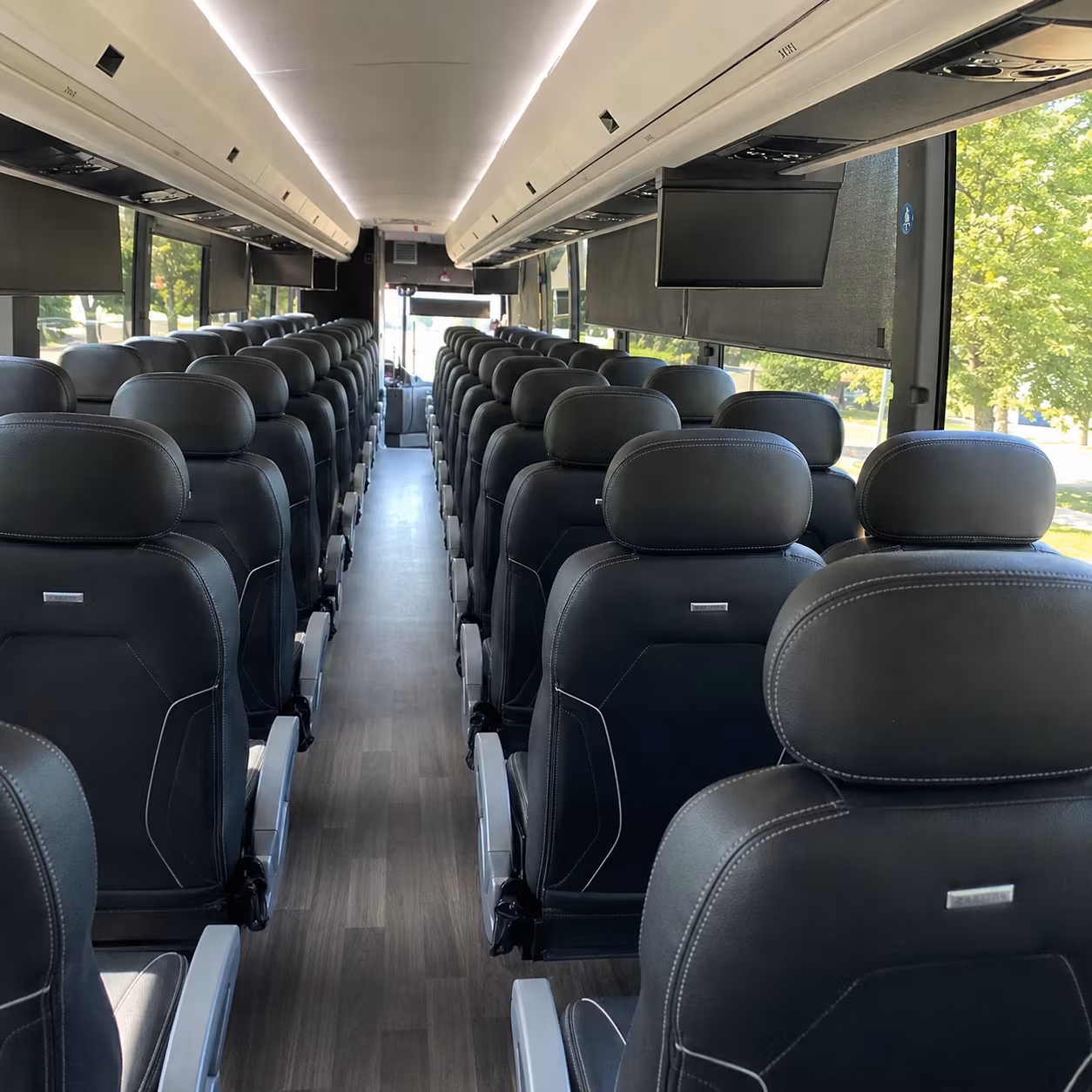 redmond charter bus interior