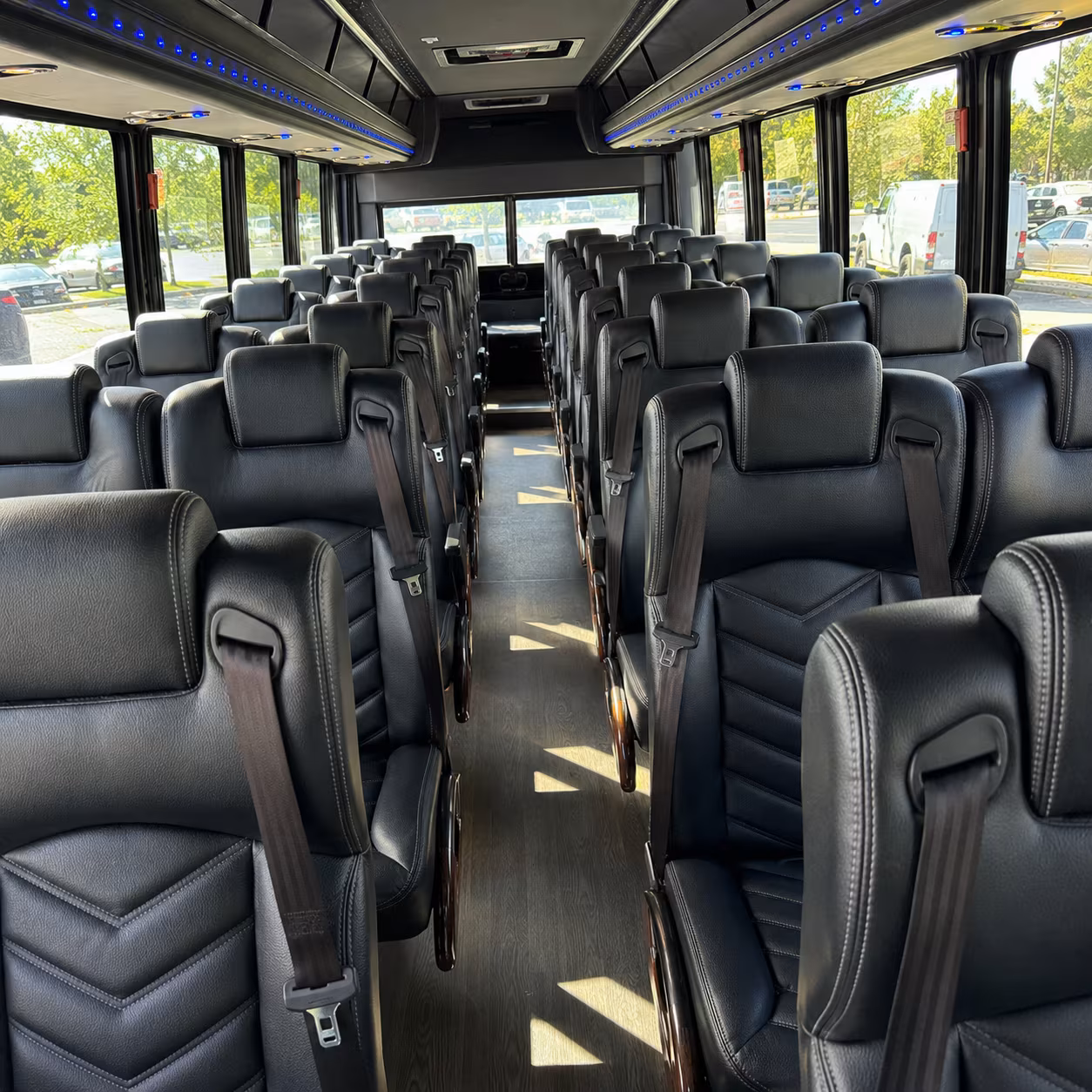 wedding shuttle buses across redmond and the eastside